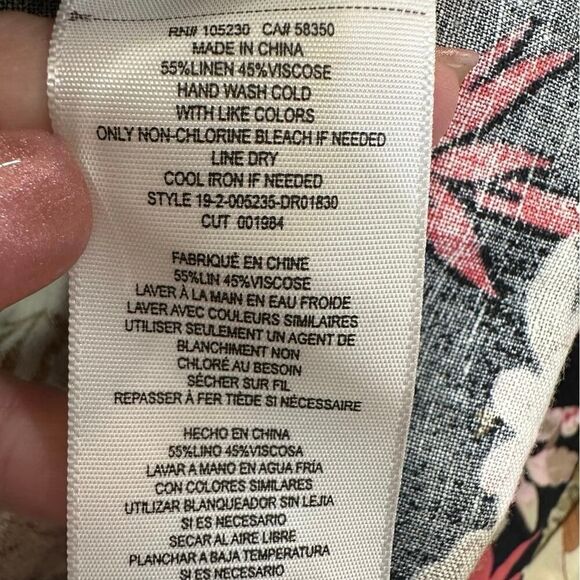 NWT Current Elliott The Retro Dress
Bamboo Floral Linen Blend Size Small/Medium - Picture 10 of 16